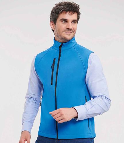 Russell Softshell Gilet - Azure - L